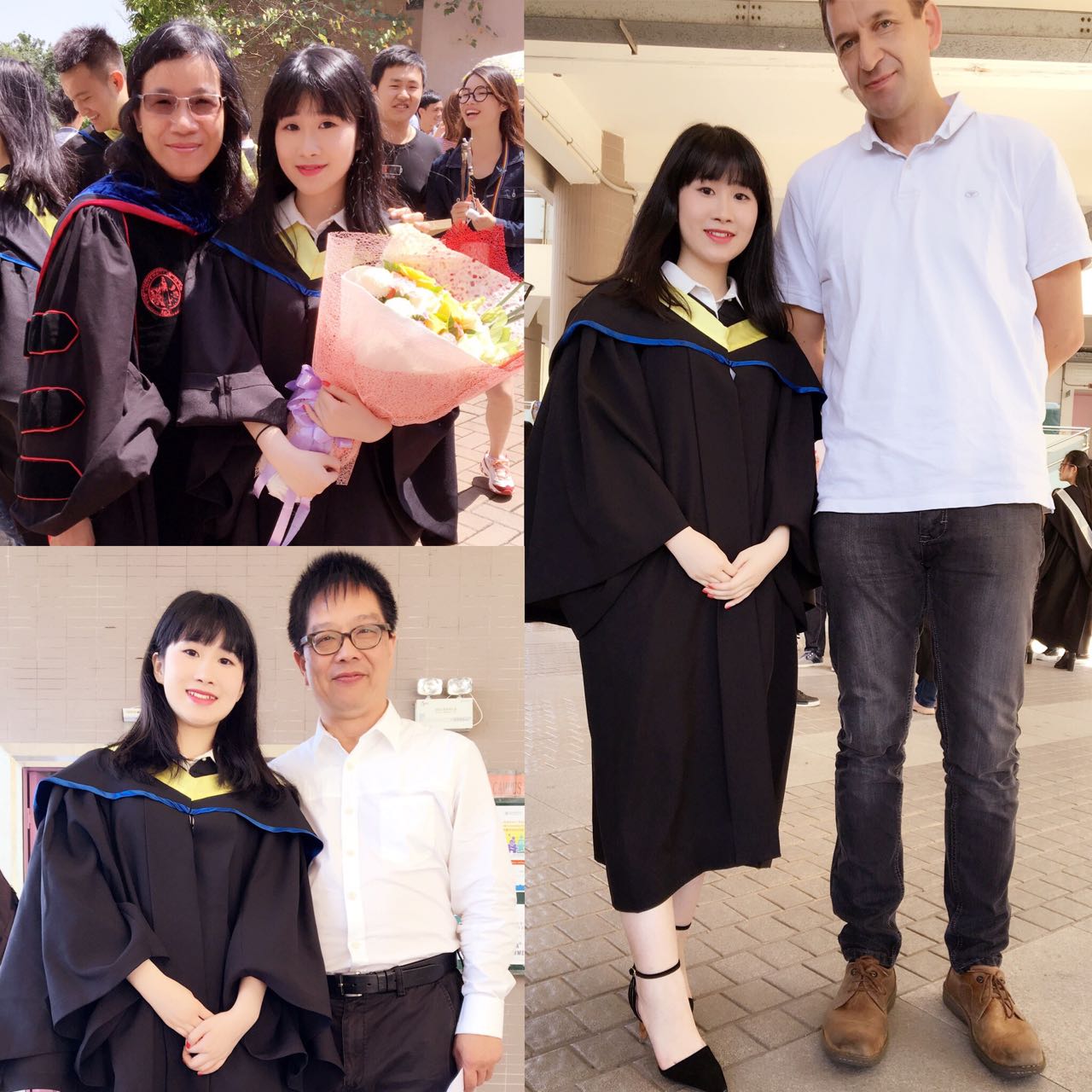 不一样的学霸邓昱尔与专业部分老师合影