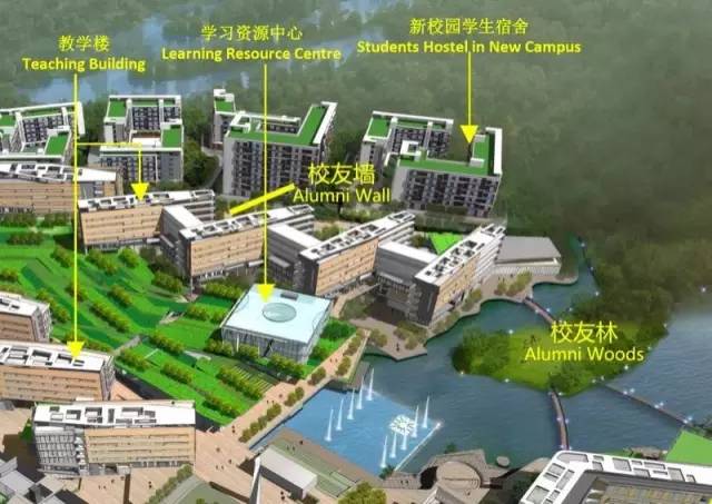 校友林及校友墙位置图